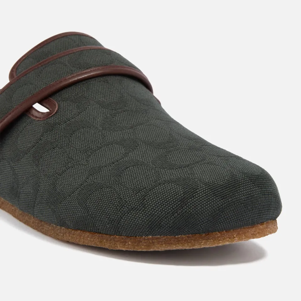 Coach Men's Jacquard-Canvas Mules - UK 7.5 | Coggles