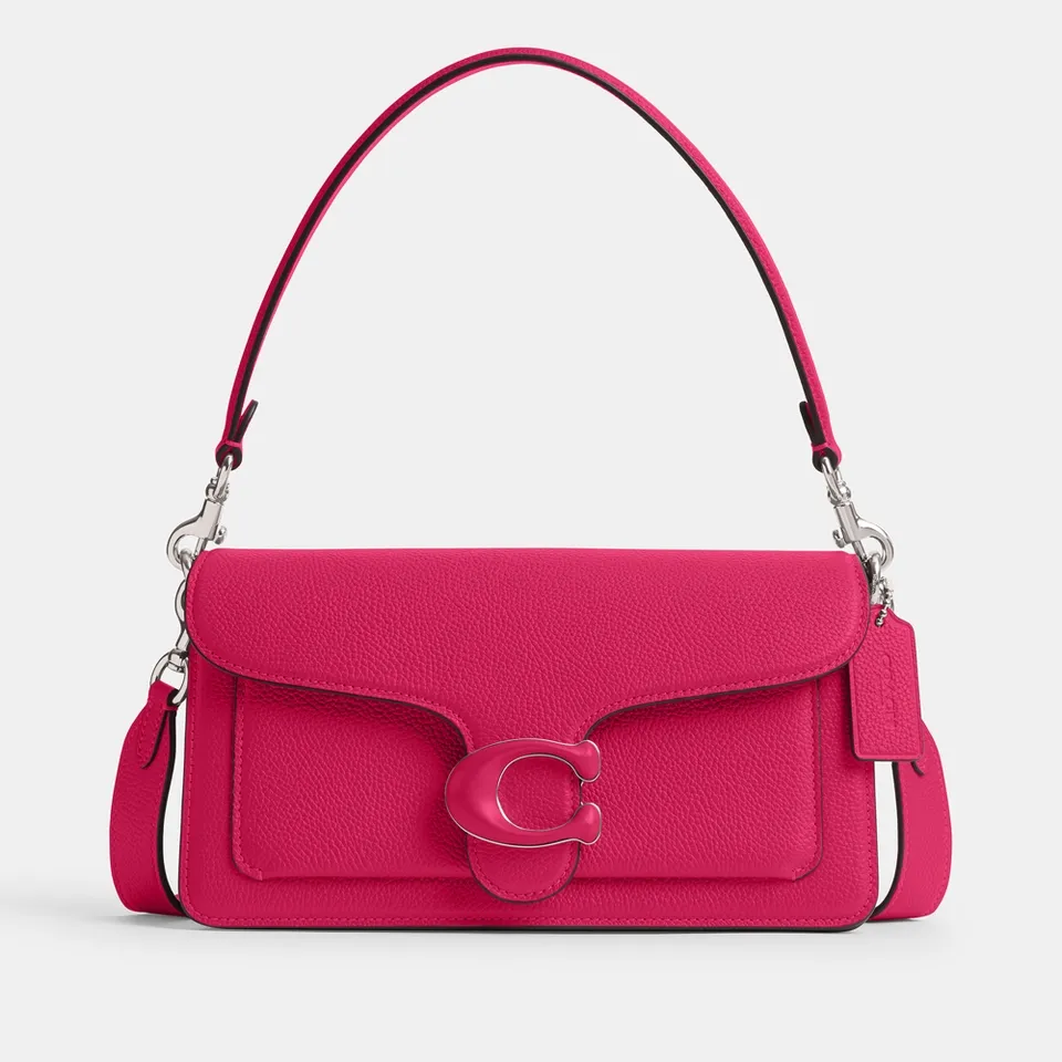 Coach Tabby 26 Canvas-Coated Leather Shoulder Bag