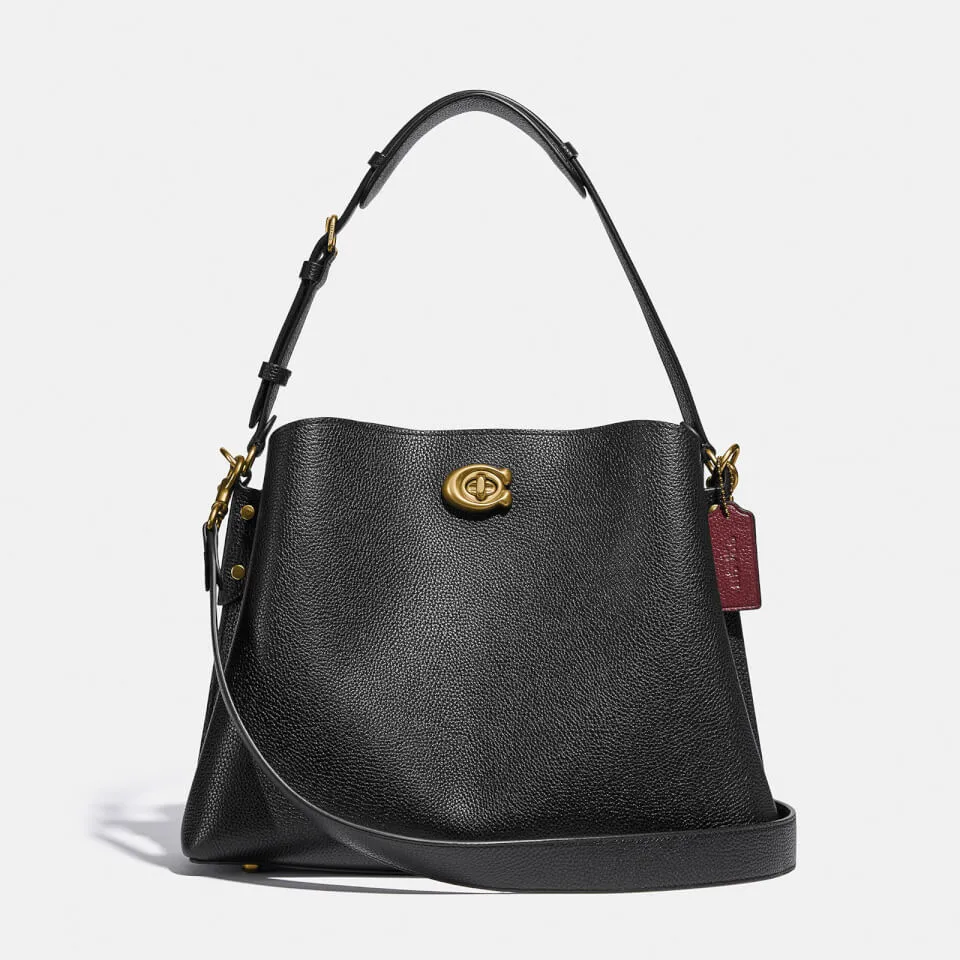 Coach Women's Willow Leather Shoulder Bag - Black