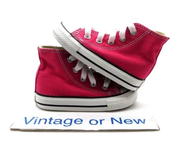 Converse All Star HI Chuck Taylor Raspberry Canvas Toddl...