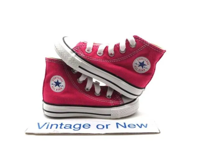 Converse All Star HI Chuck Taylor Raspberry Canvas Toddl...