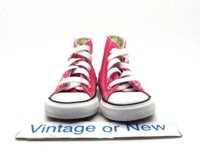 Converse All Star HI Chuck Taylor Raspberry Canvas Toddl...