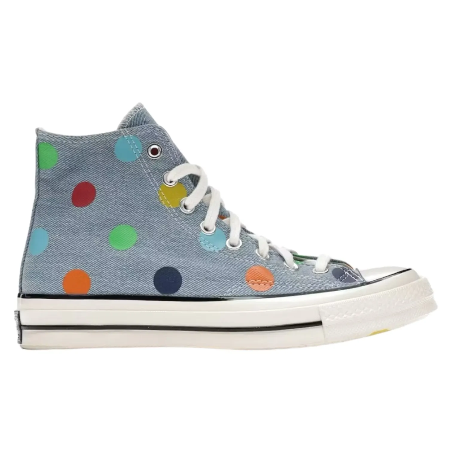 Converse Chuck Taylor All Star 70 Hi Golf Wang Denim Polka Dots