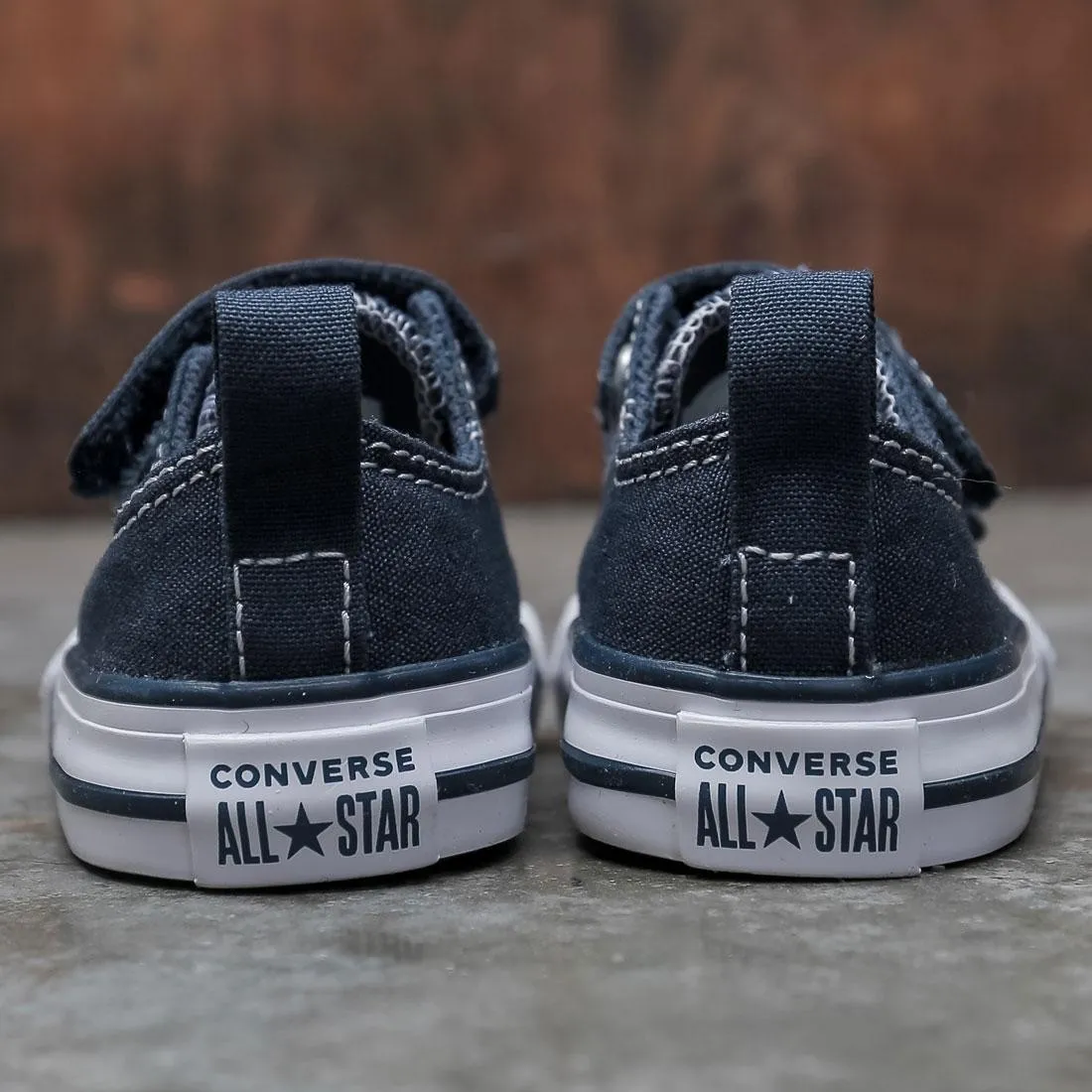 Converse Little Kids Chuck Taylor All Star Hook And Loop Ox (navy / white)