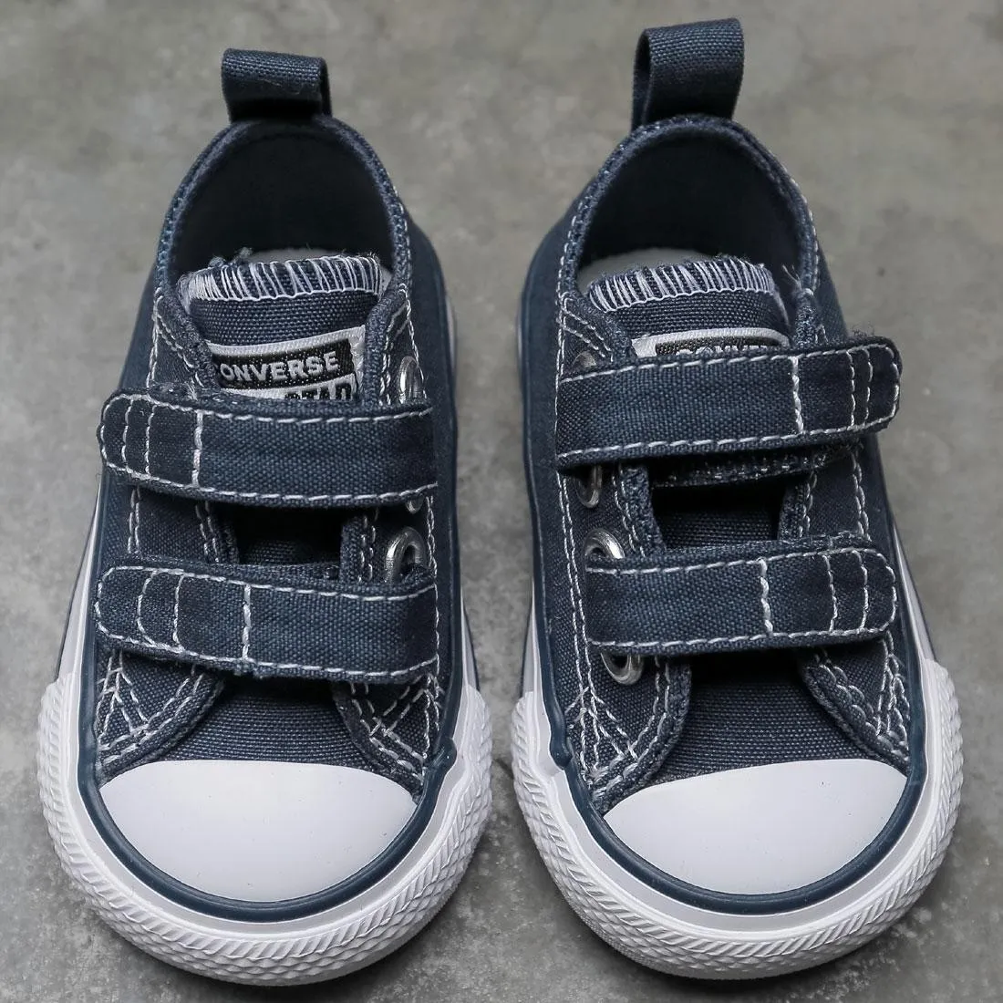 Converse Little Kids Chuck Taylor All Star Hook And Loop Ox (navy / white)