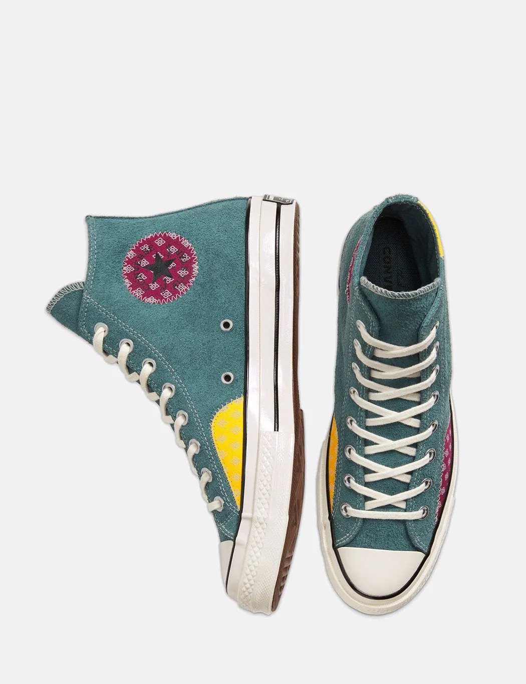 Converse Twisted Prep 70's Chuck Taylor Hi (166853C) - Faded Spruce/Amarillo