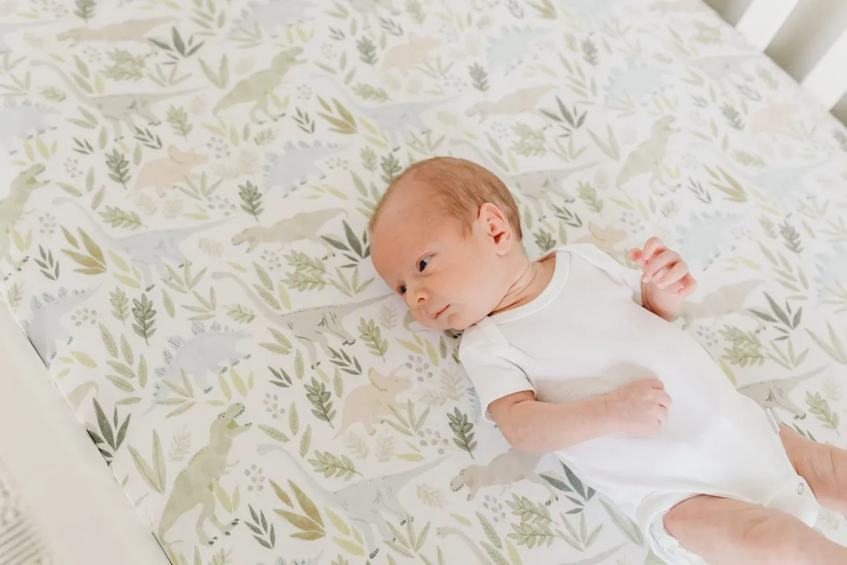 Copper Pearl Rex Premium Crib Sheet