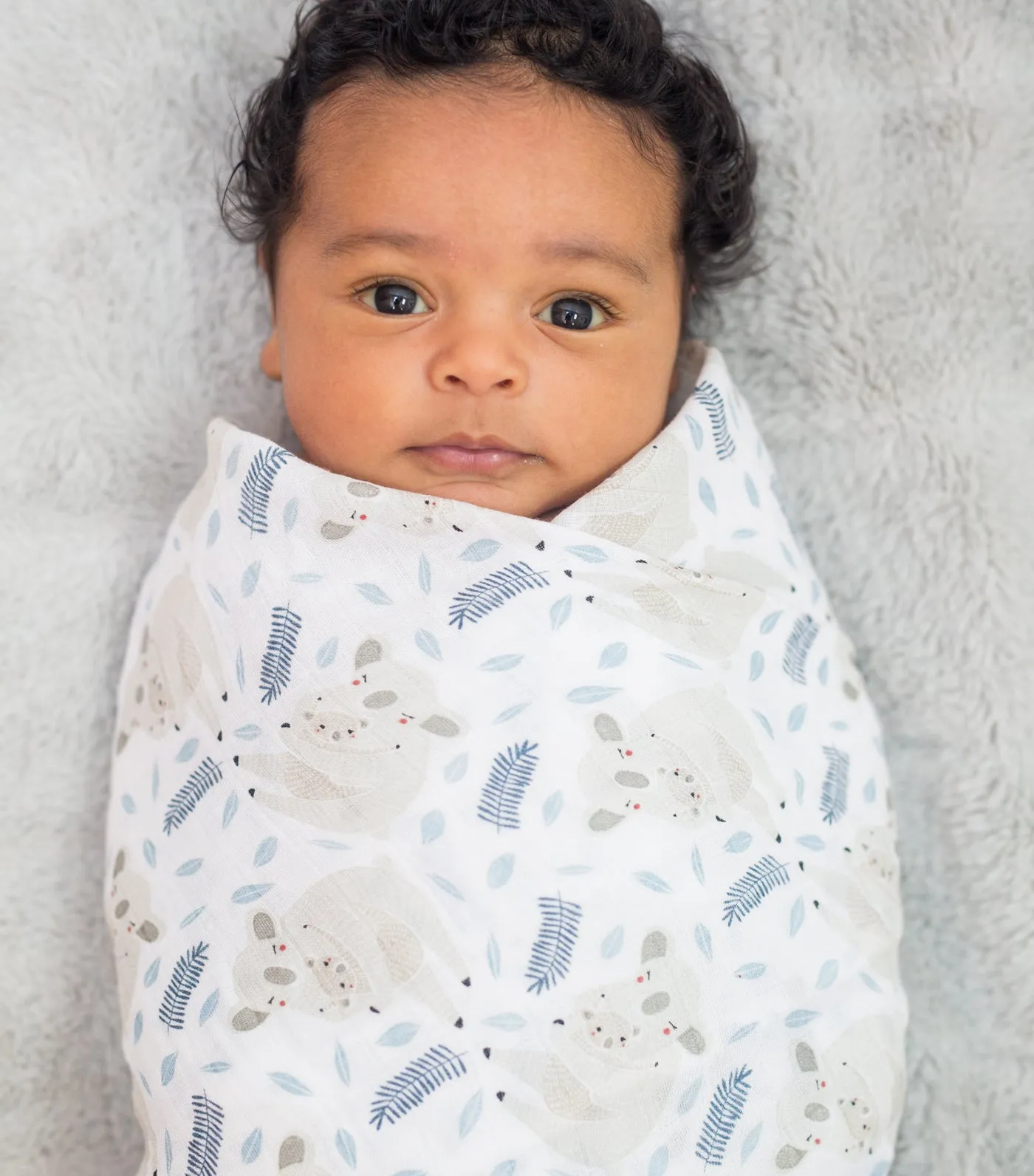 Cotton Muslin Swaddling Blanket - Koala