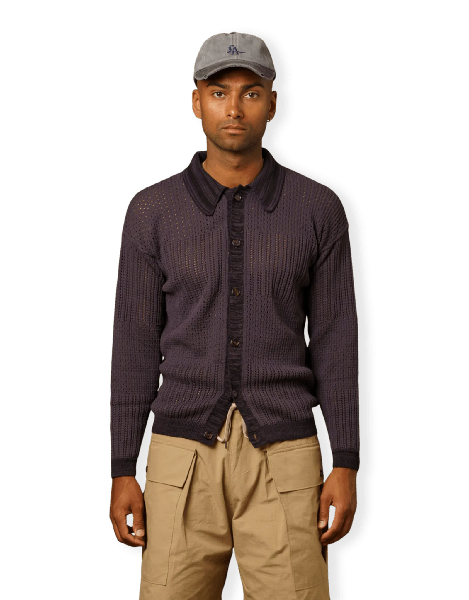 COVERT     Mix Knitting Polo  