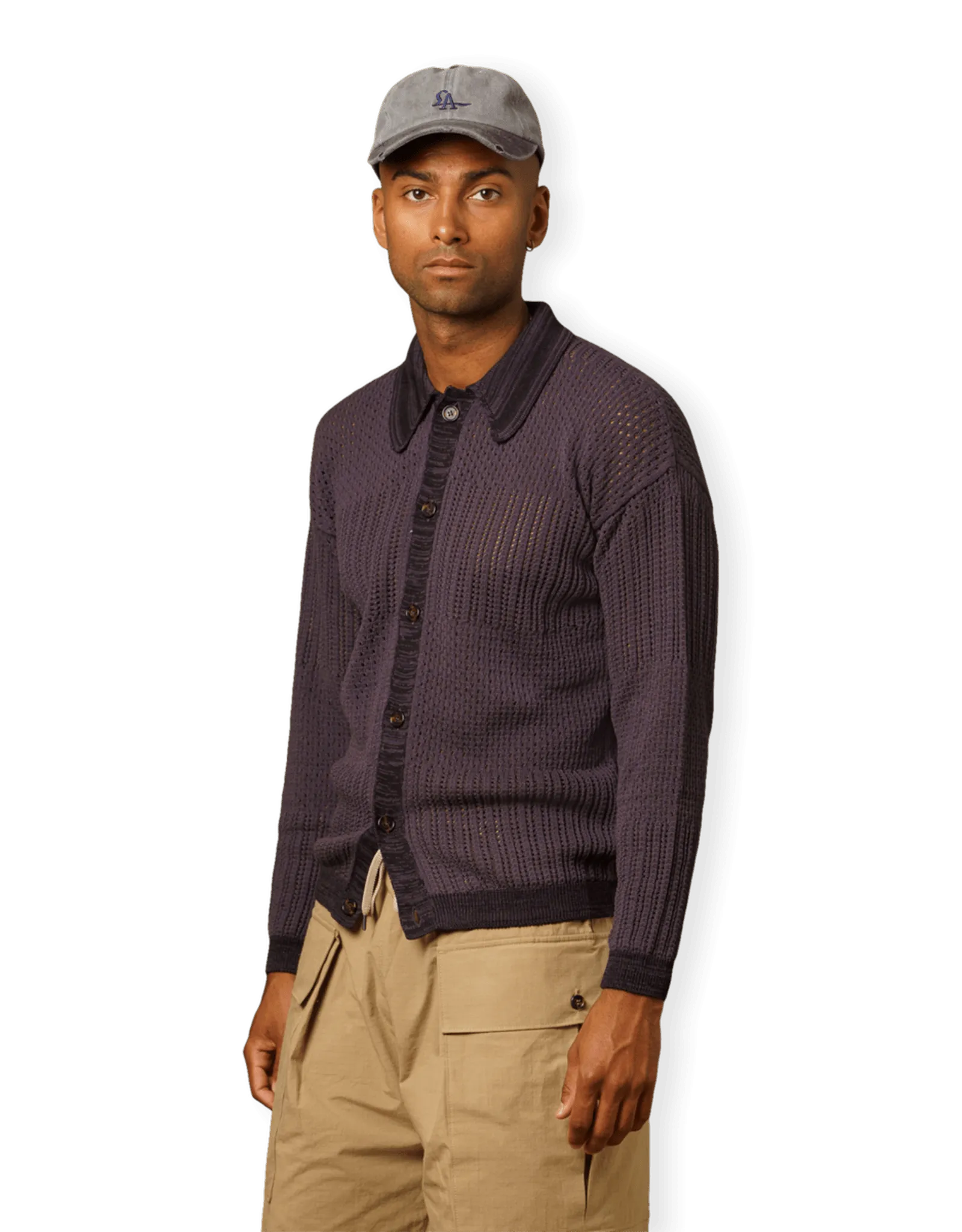 COVERT     Mix Knitting Polo  