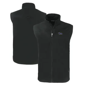 Cutter & Buck  Pitt Panthers Black Big & Tall Charter Eco Full-Zip Vest