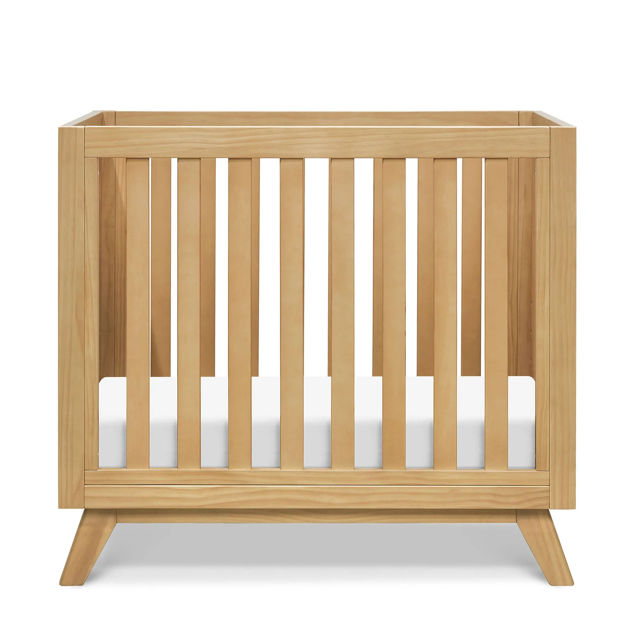 DaVinci Otto 3-in-1 Convertible Mini Crib with 4" Mattress - Honey  - Clement