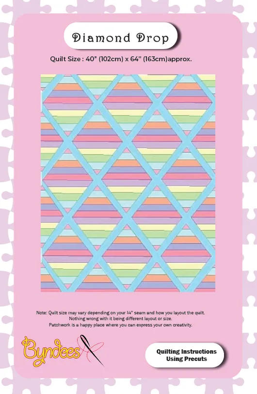 Diamond Drop Quilt Pattern Download