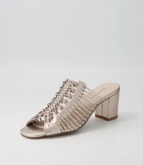 DJANGO & JULIETTE Edan Platino Leather Mules