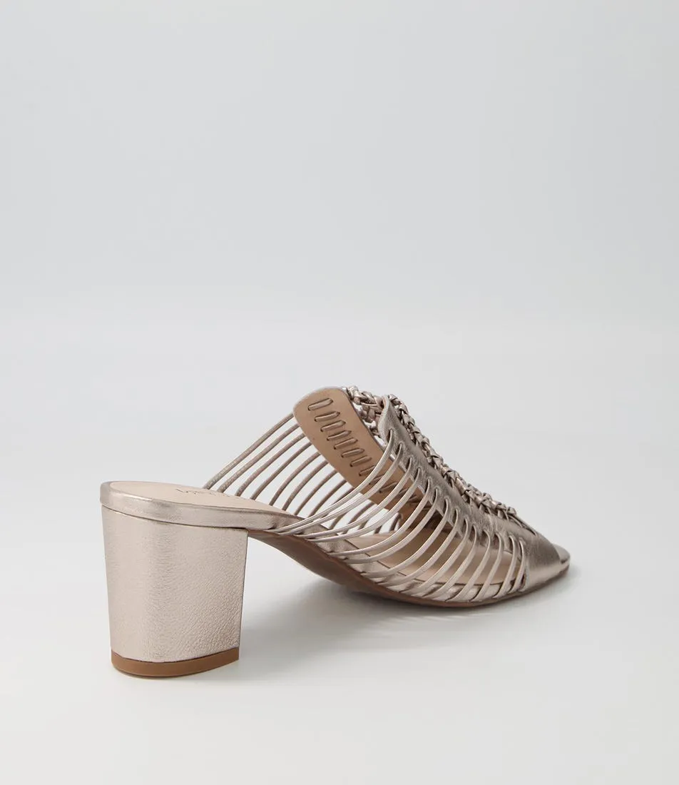 DJANGO & JULIETTE Edan Platino Leather Mules