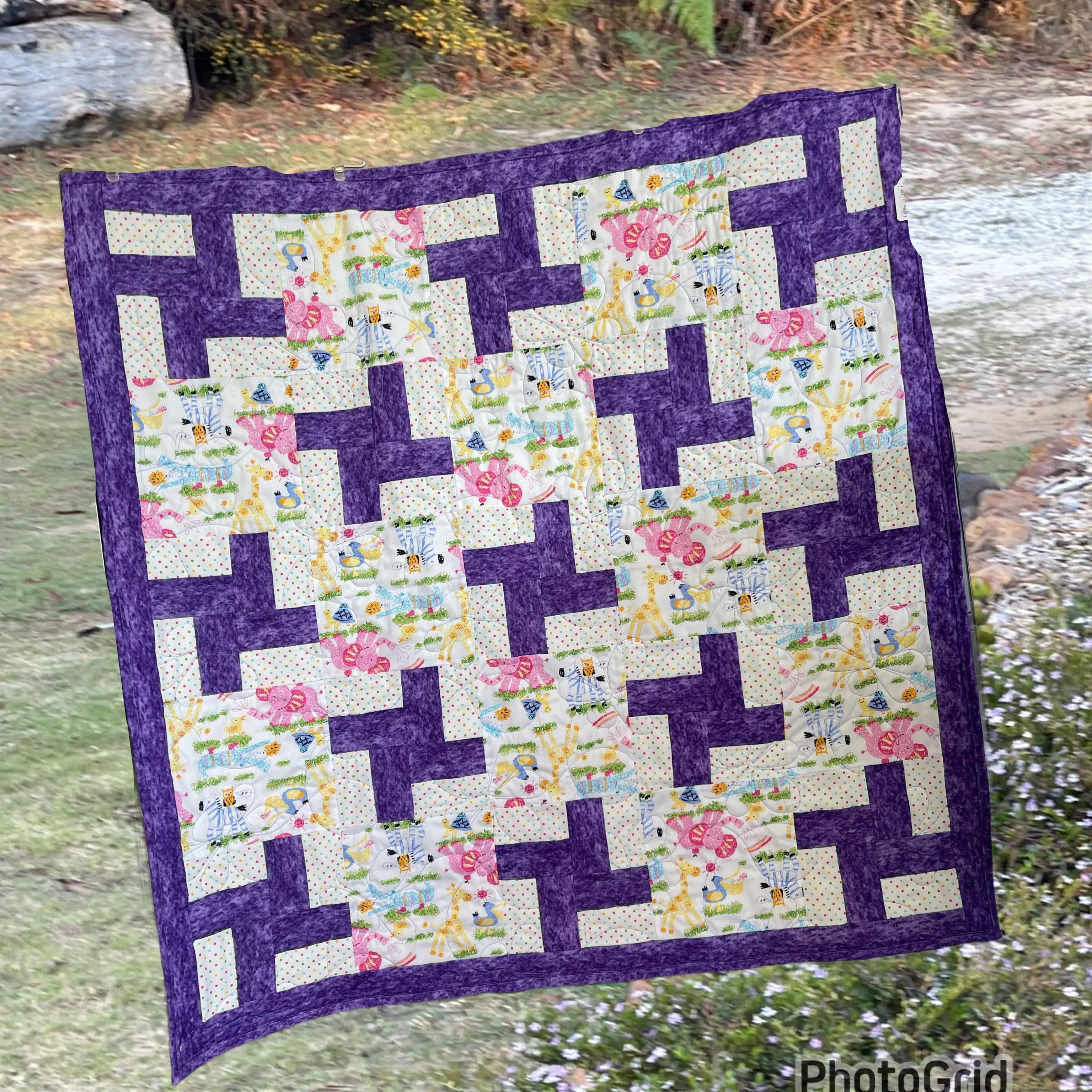 Double Twirl Quilt Finished Size 44 x 44 Approx