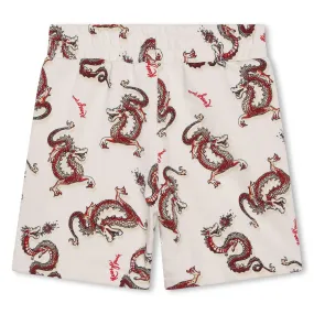 Dragon Print Shorts