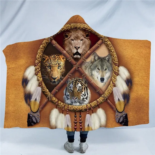 Dreamcatcher Adults Hooded Blanket