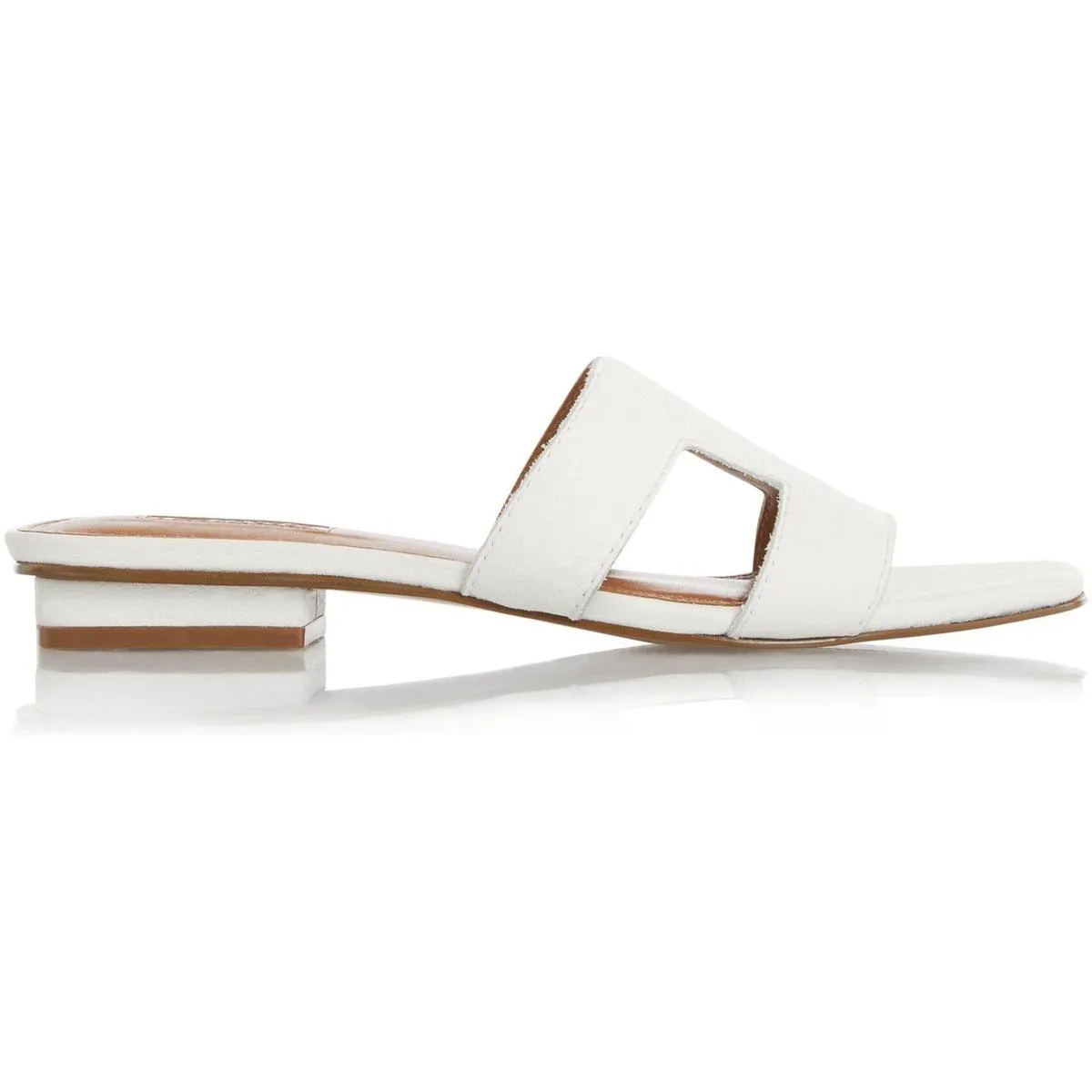 Dune Loupe Sandals White