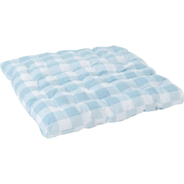 E&E Padded Play Mattress, Blue Gingham