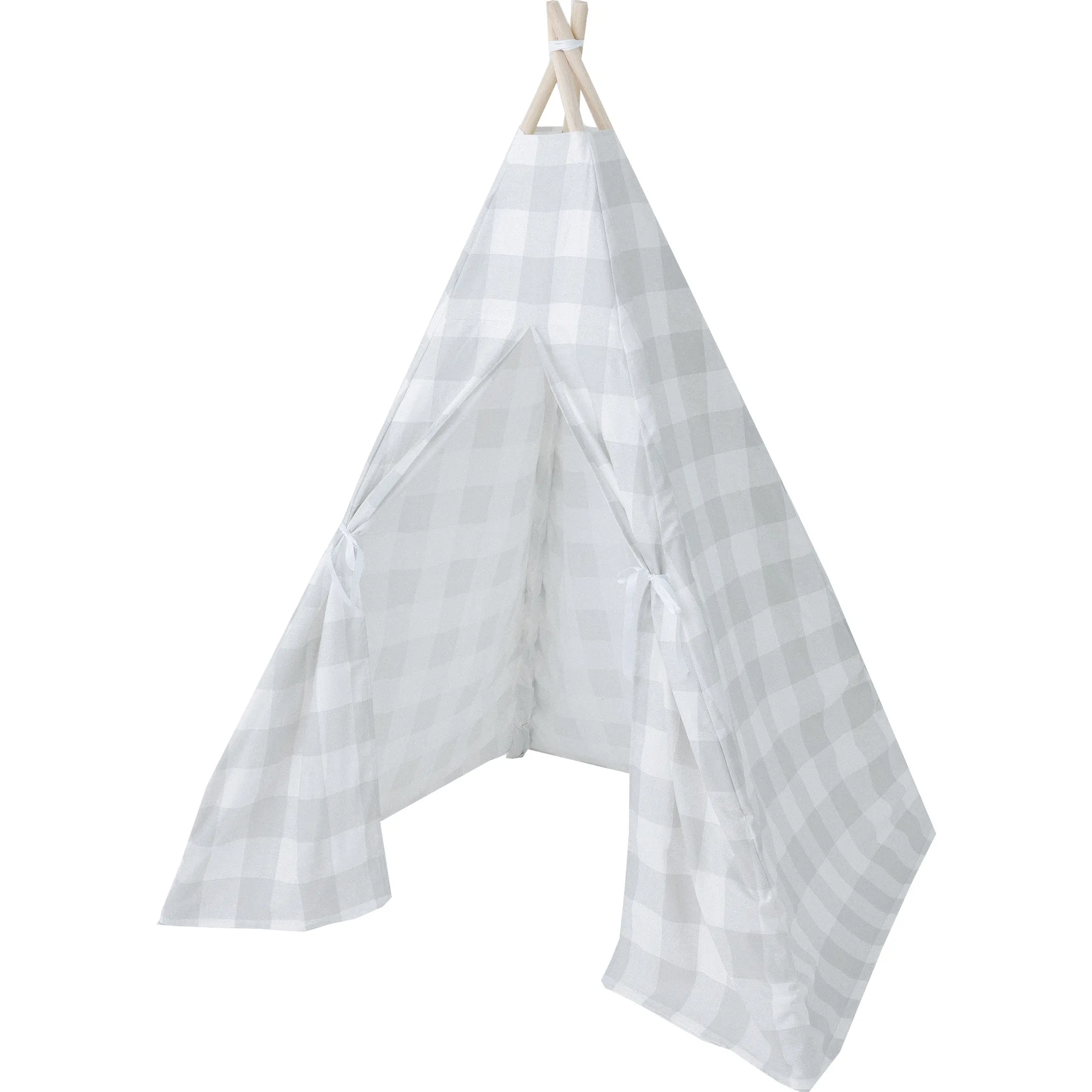 E&E Rowan Play Tent, Grey Gingham