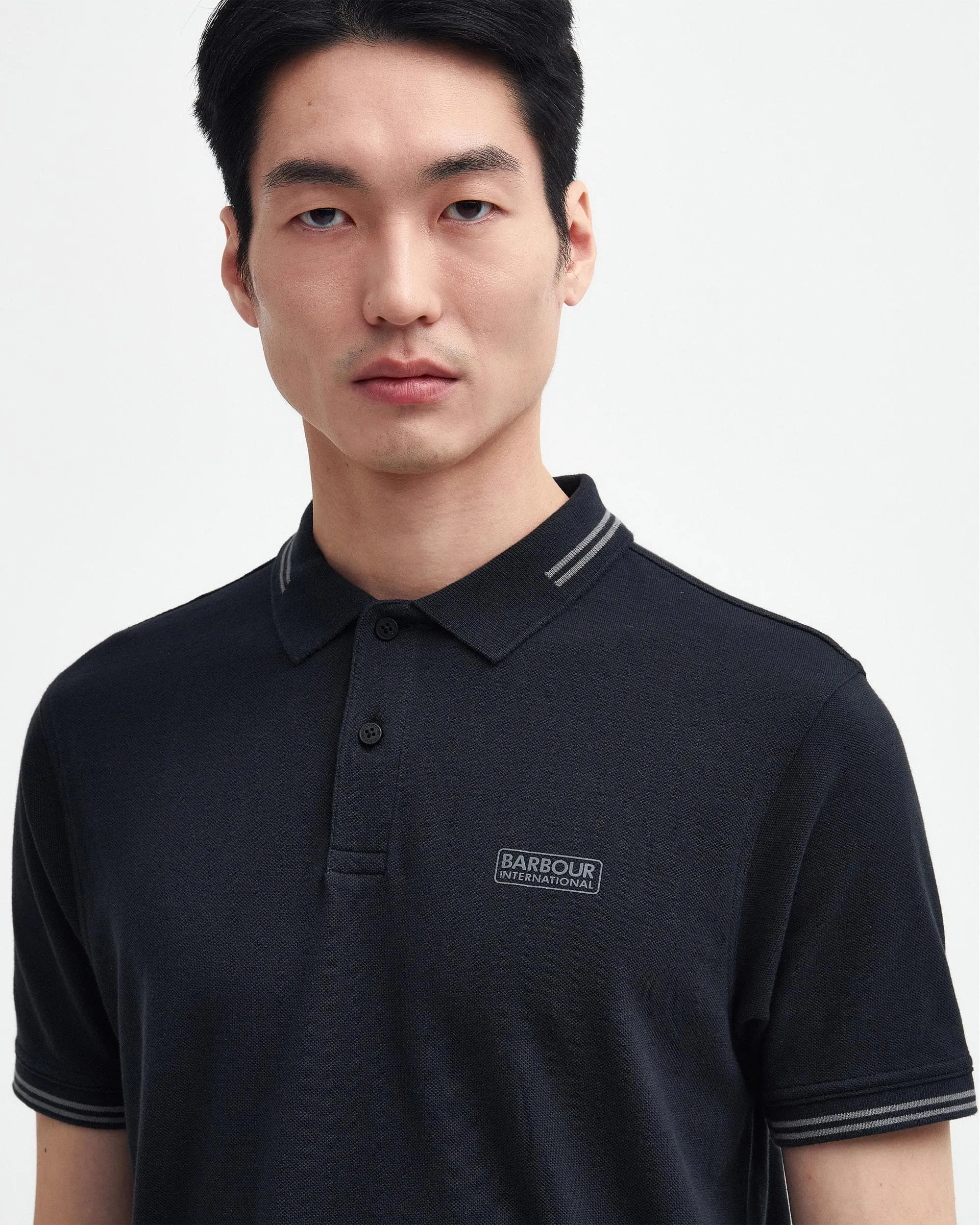 Essential Tipped Mens Tailored Polo