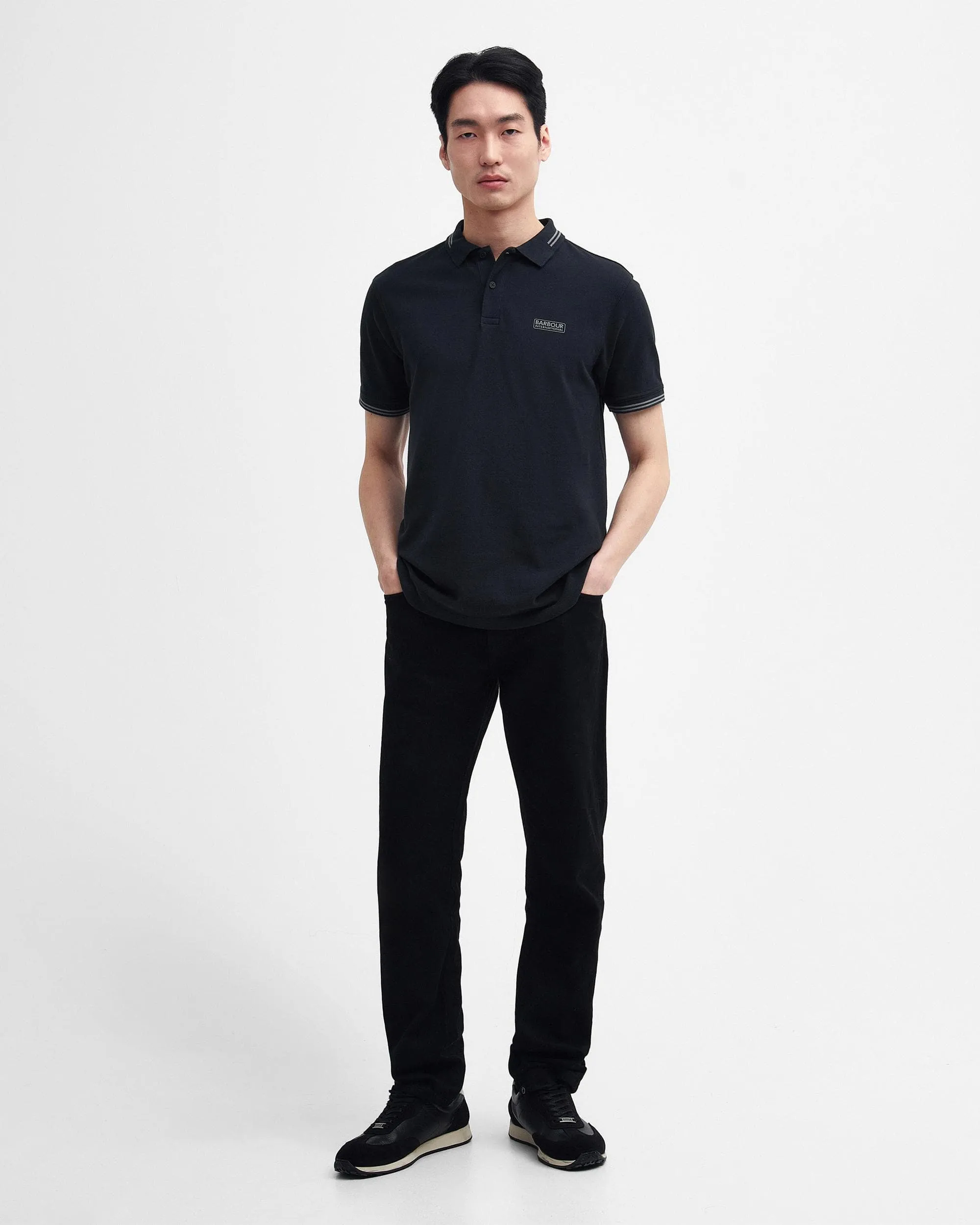 Essential Tipped Mens Tailored Polo