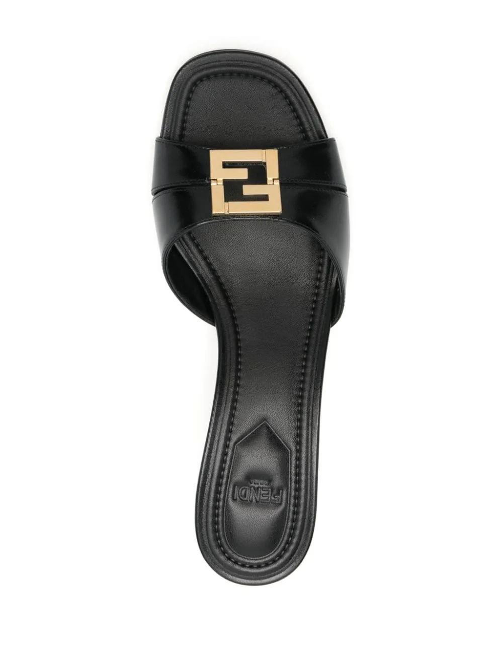 Fendi    Fendi Fendi F Fold Leather Mules