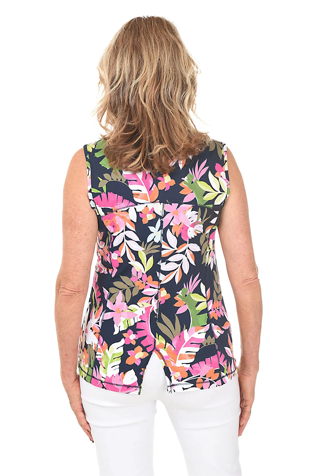 Fiji Flower UPF50+ Sleeveless Top