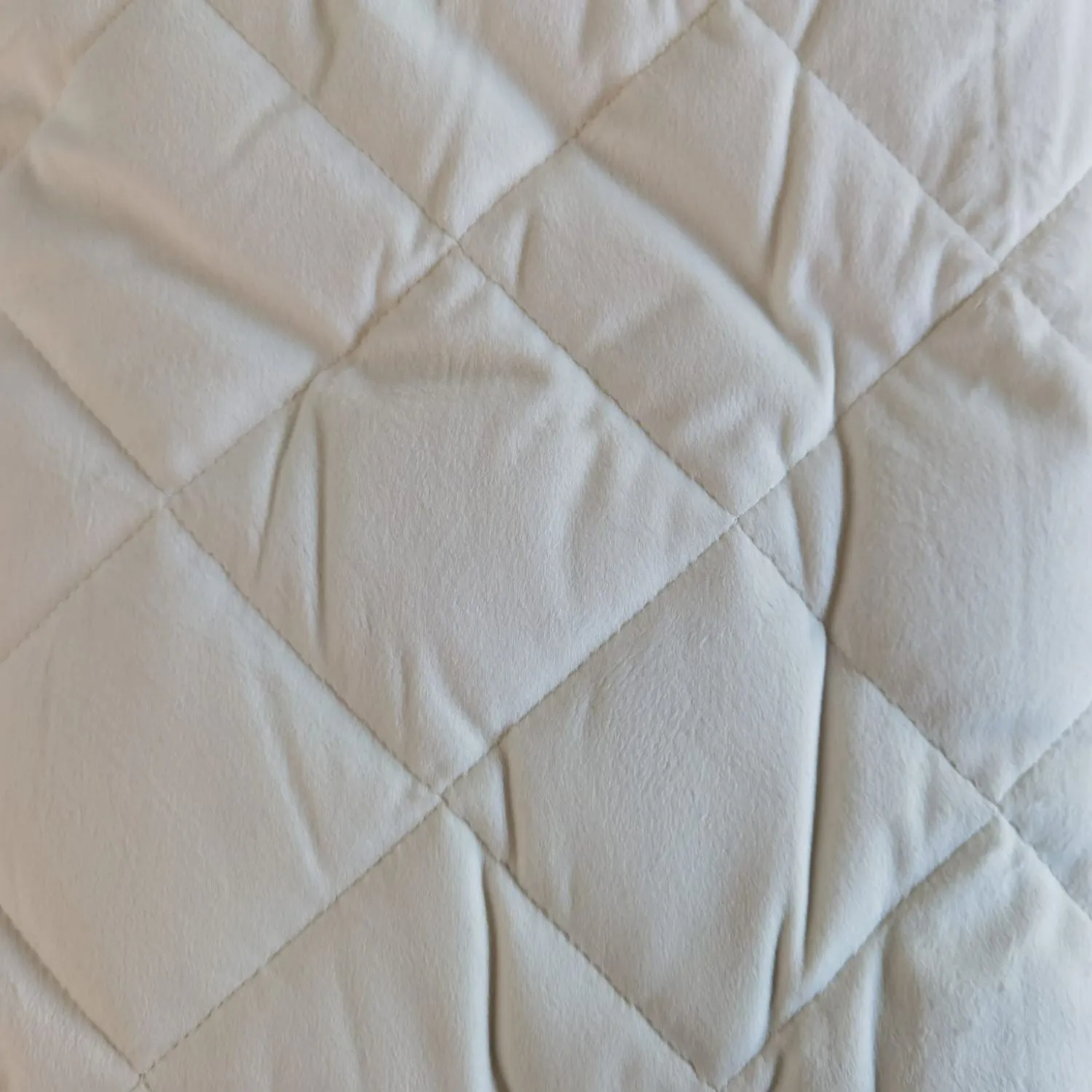 Fleece Mattress Protector - White - Double Size