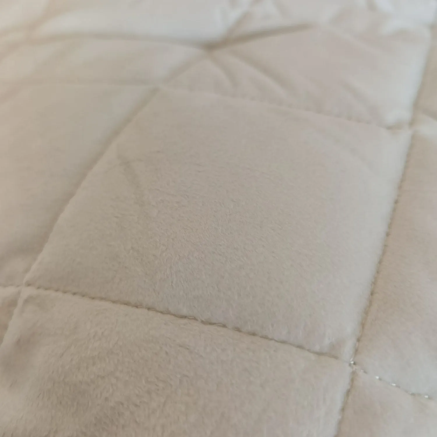 Fleece Mattress Protector - White - Double Size