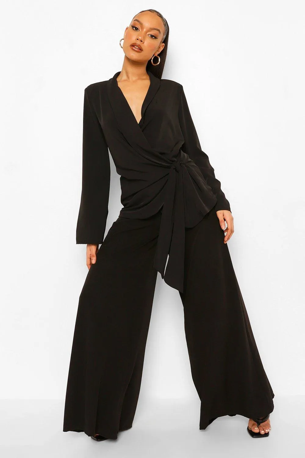 Floor Sweeping Wide Leg Pants