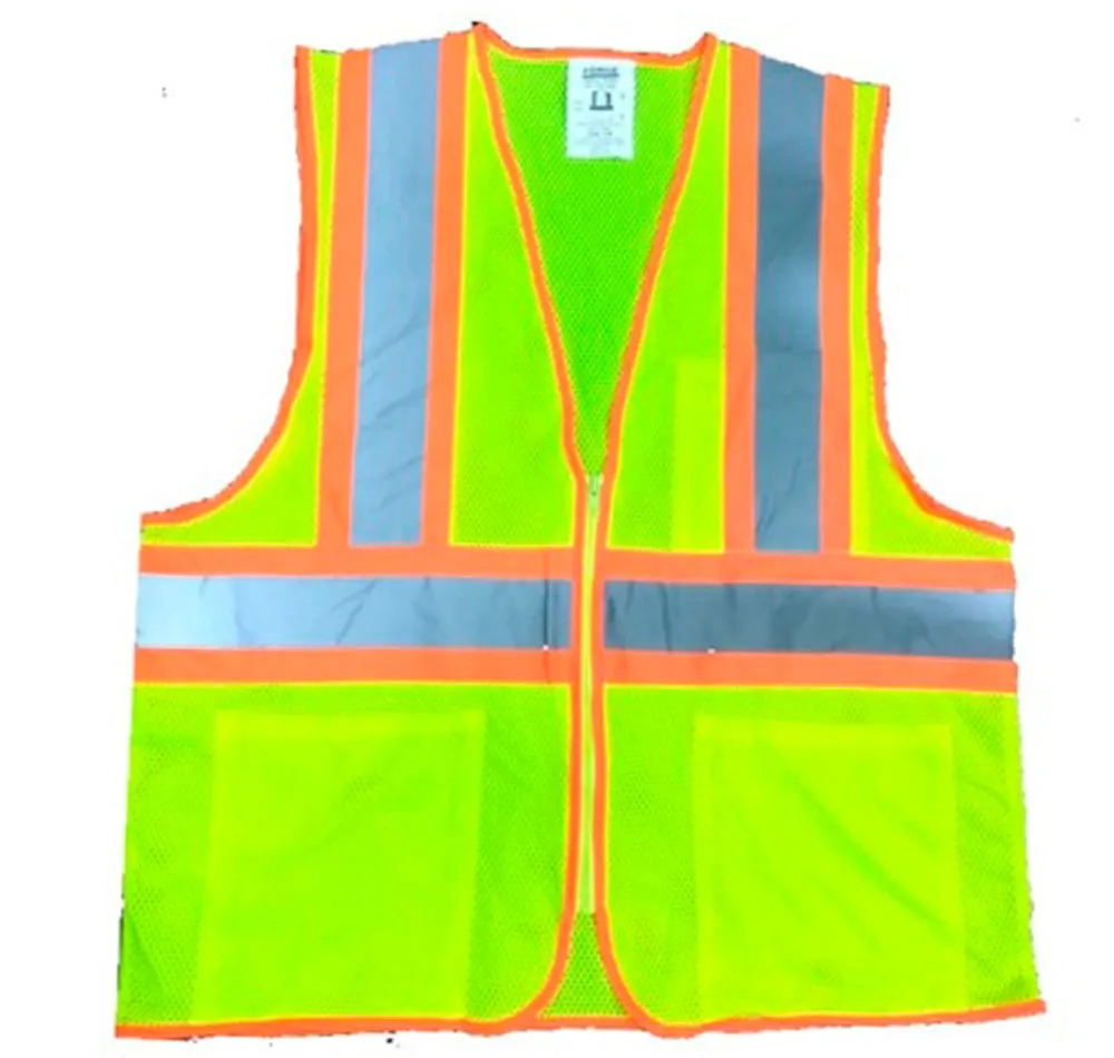 Forge  Men's Hi-Vis Mesh Zip Pocket Vest