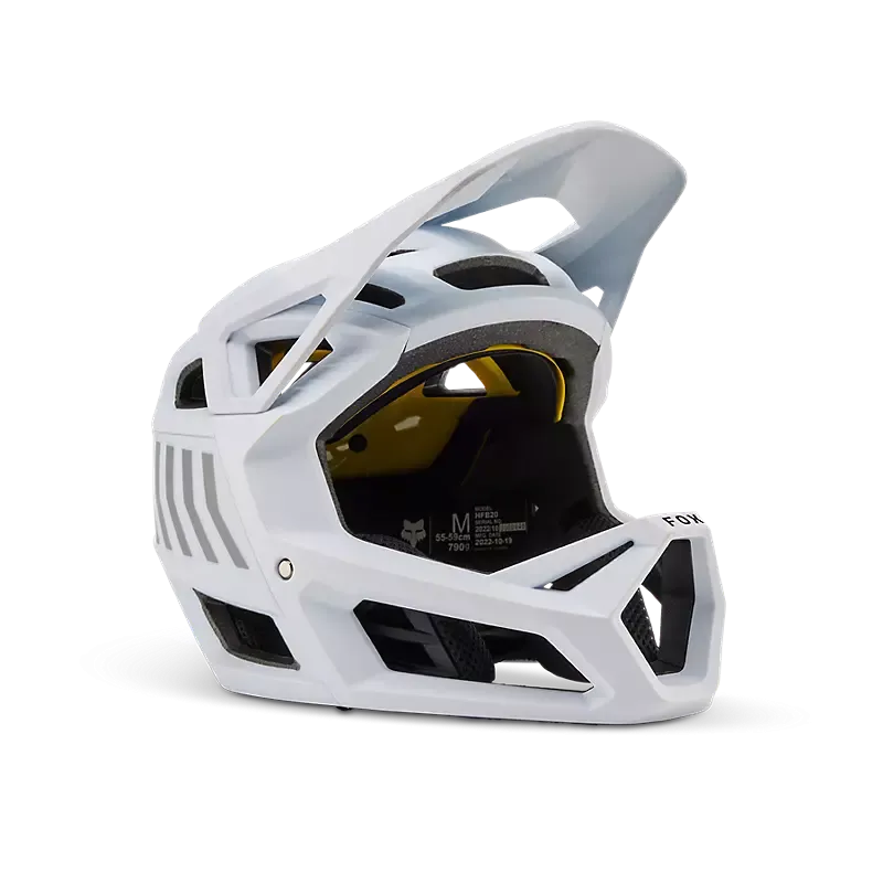 Fox Racing Proframe Full Face Helmet - Race Energy - Youth - White