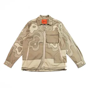 Fruit Tree Camo Shirt Jacket (Tan)