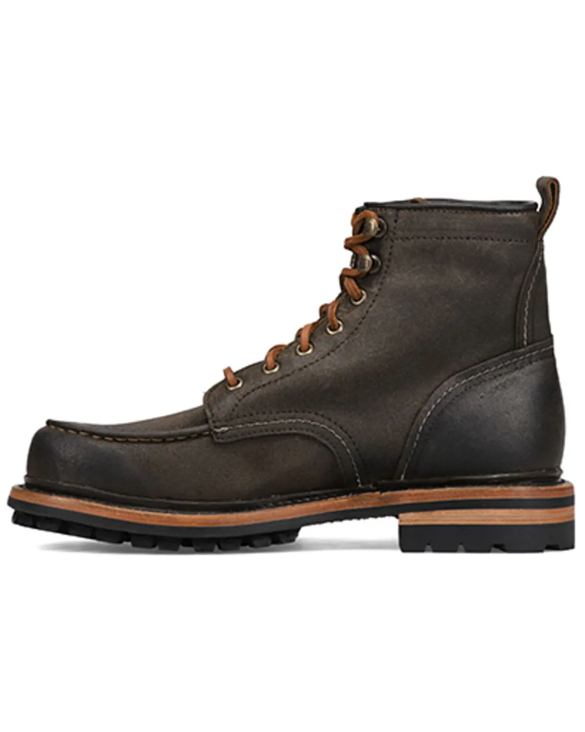 Frye Men's Hudson Lace-Up Work Boot - Moc Toe