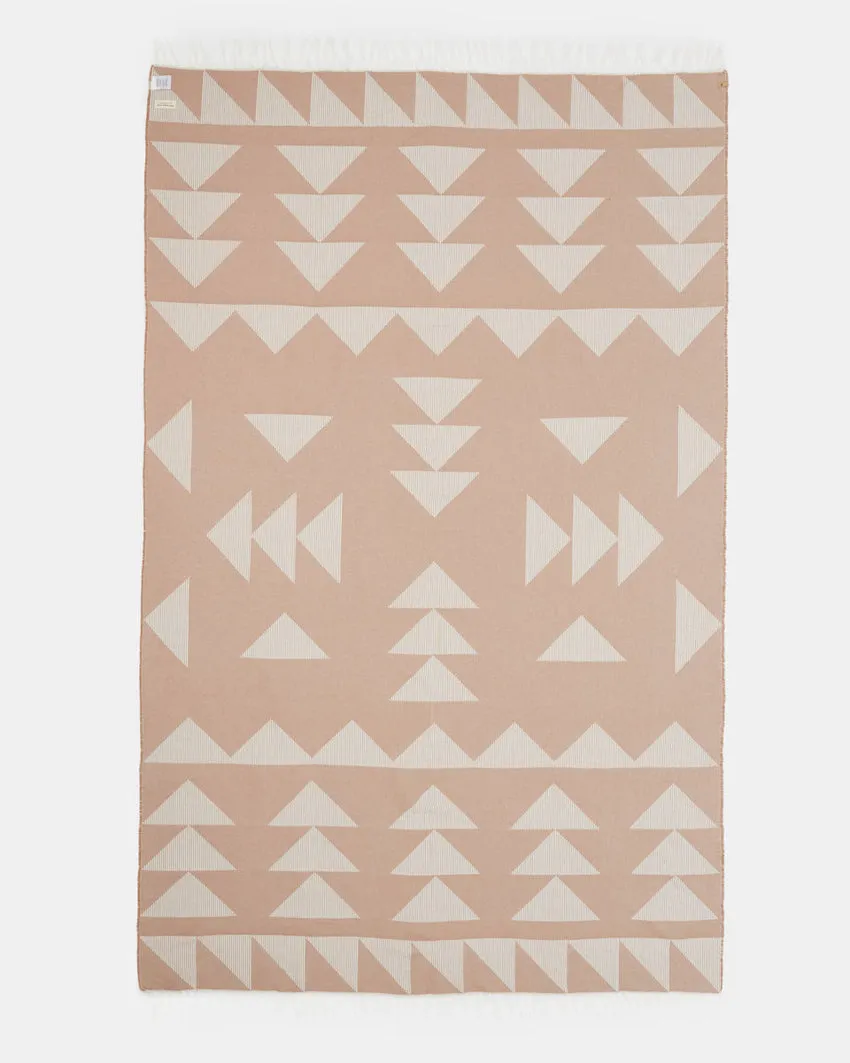 Geo Beach Blanket Organic Cotton Reversible Beach Blanket