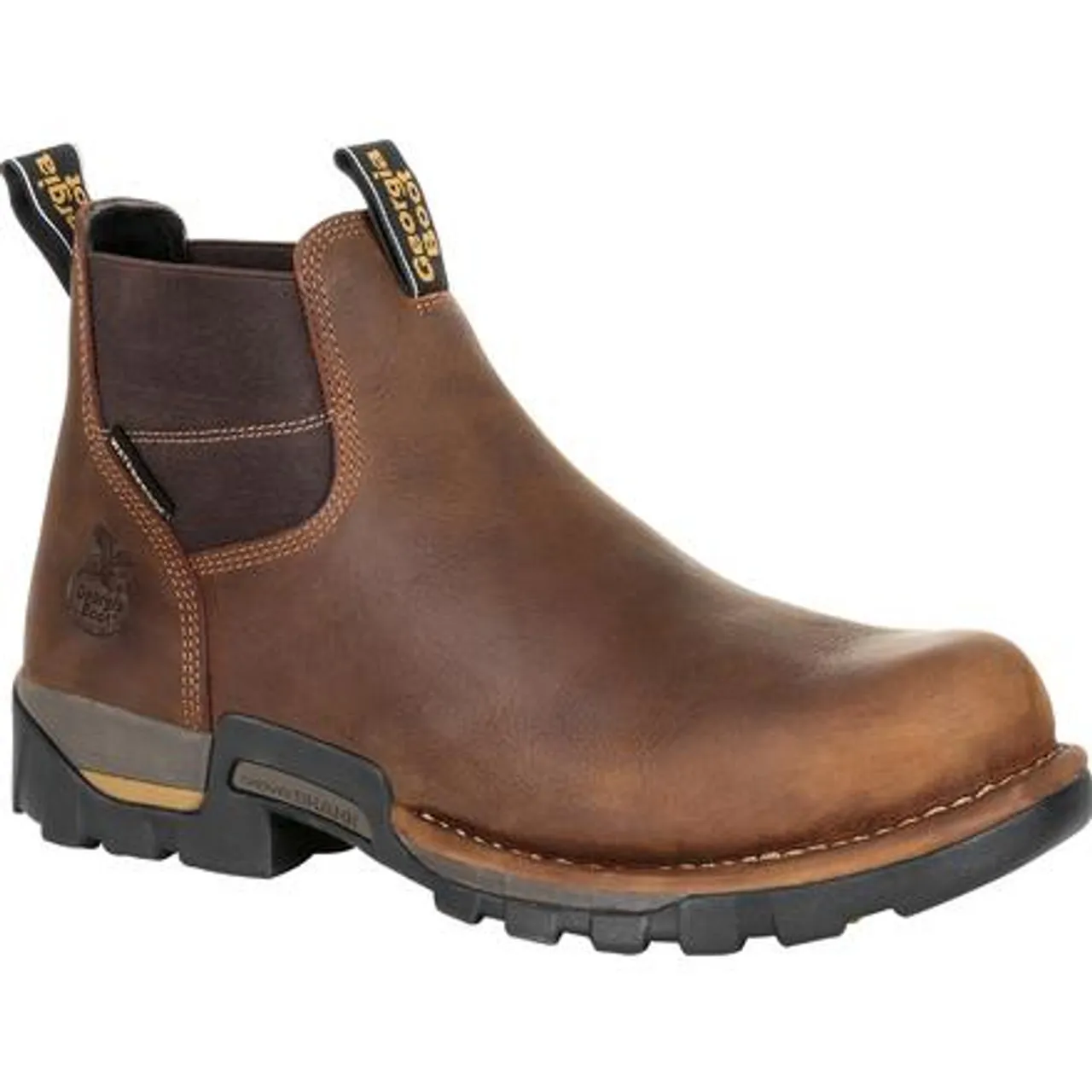 Georgia Boot Mens Eagle One Waterproof Chelsea Work Boot GB00315 BROWN