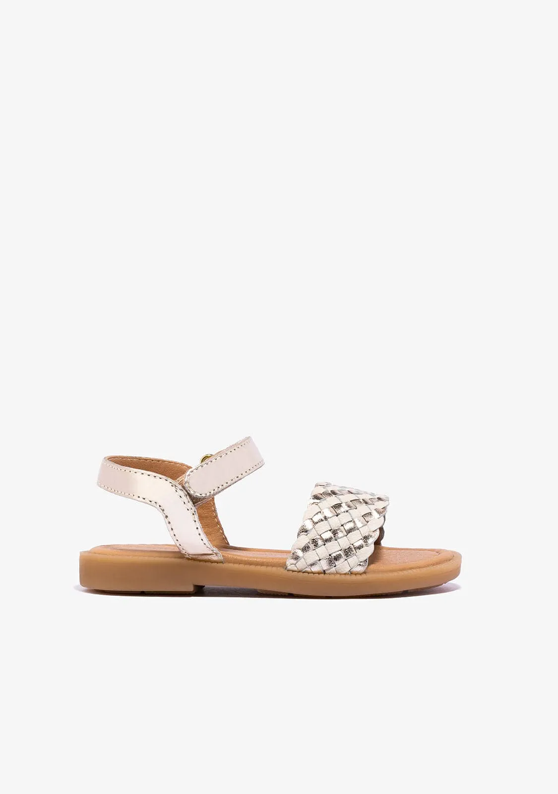 Girl's Gold Beige Sandals Napa