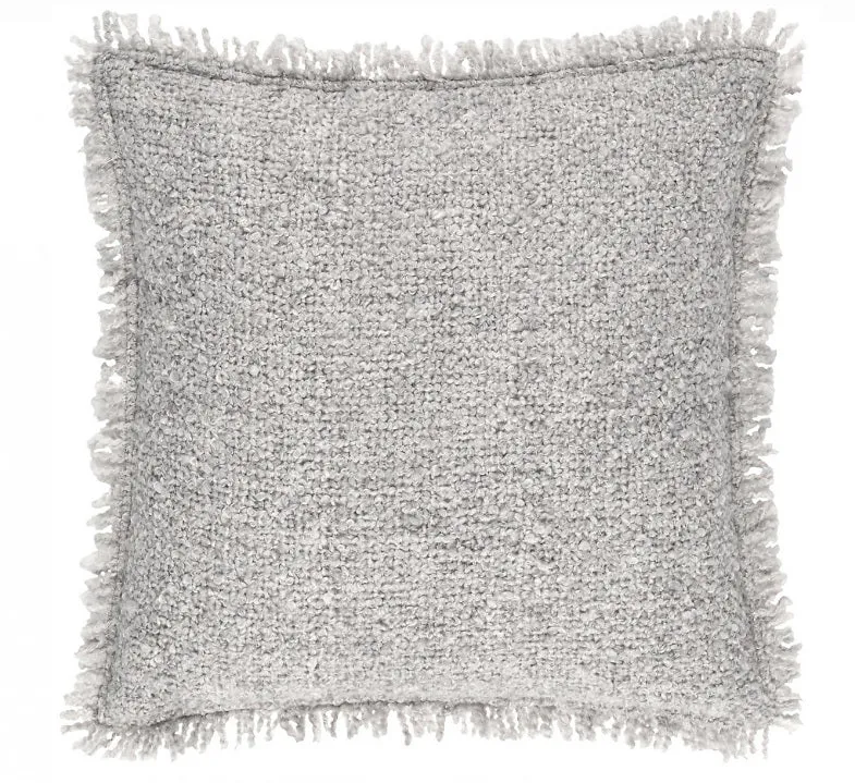 GREY BOUCLE INDOOR/OUTDOOR PILLOW