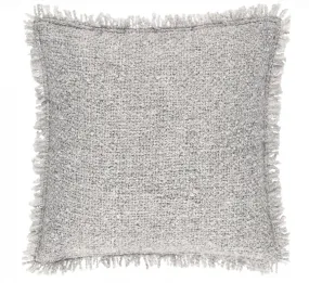 GREY BOUCLE INDOOR/OUTDOOR PILLOW