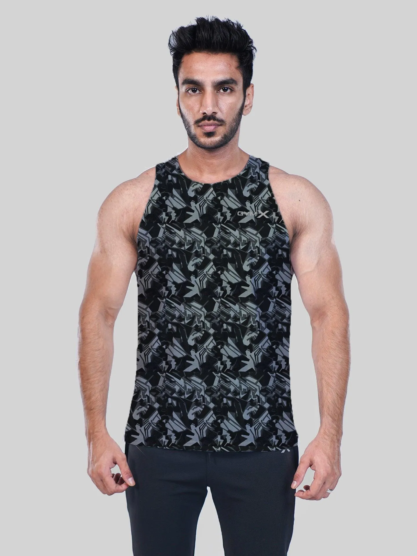 GymX Geometric Camo Tank- Sale