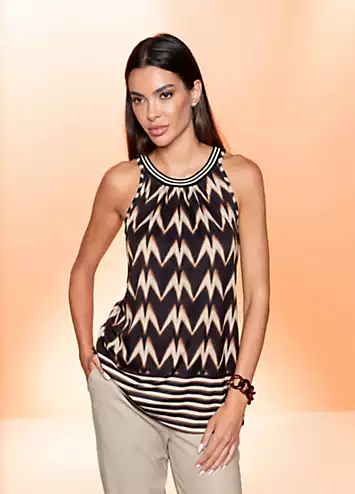 Heine Patterned Sleeveless Top | Grattan