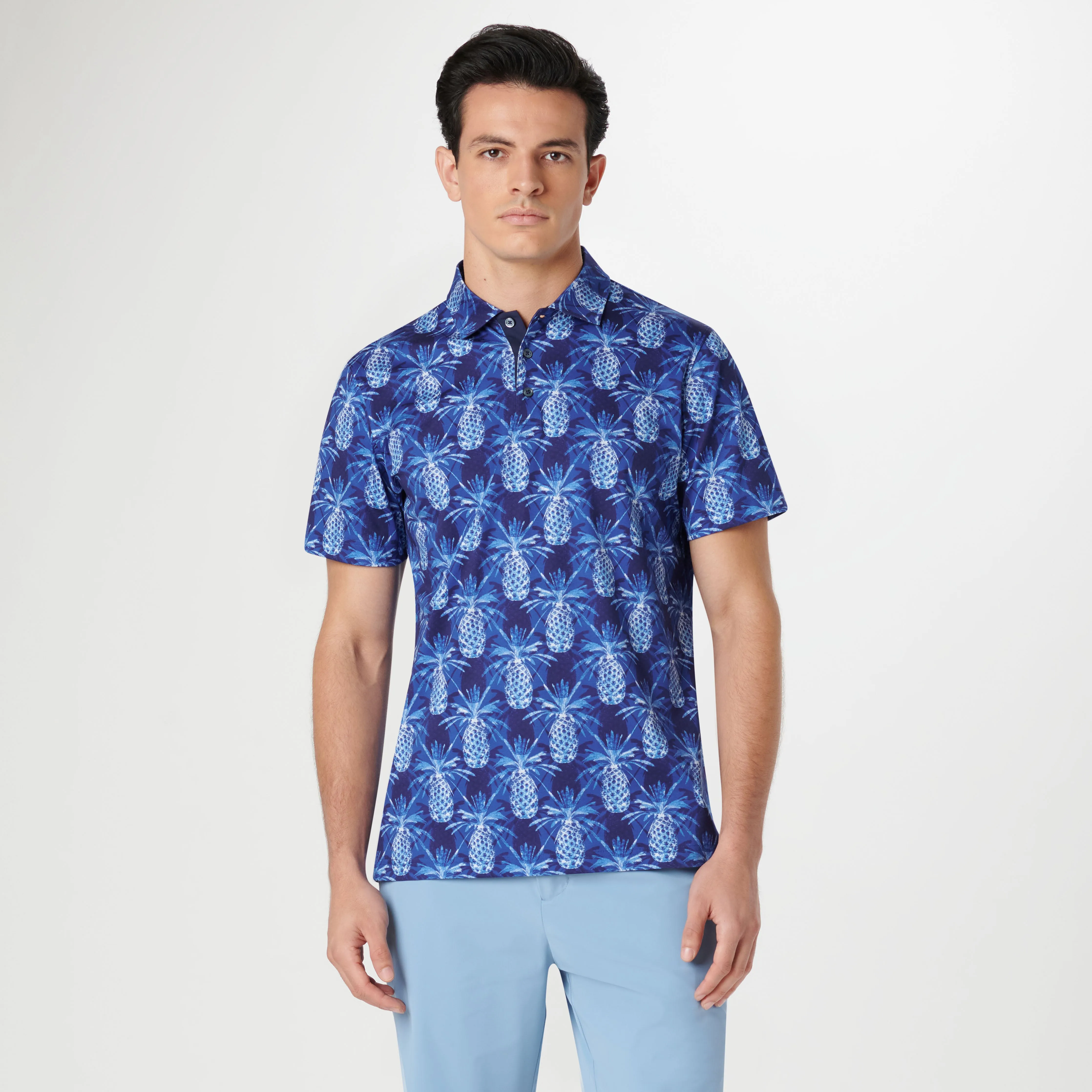 Hendrix Pineapple Print Polo