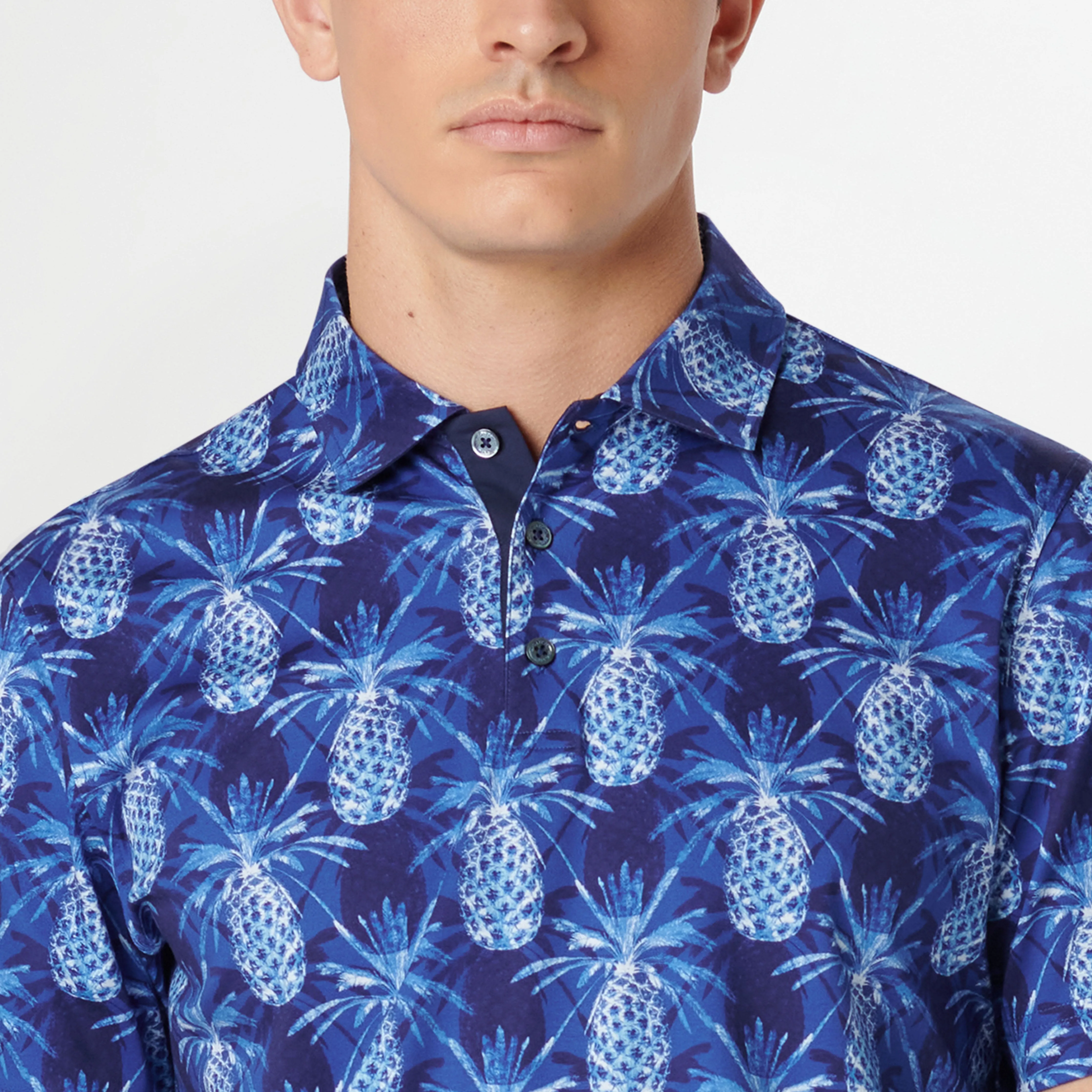 Hendrix Pineapple Print Polo