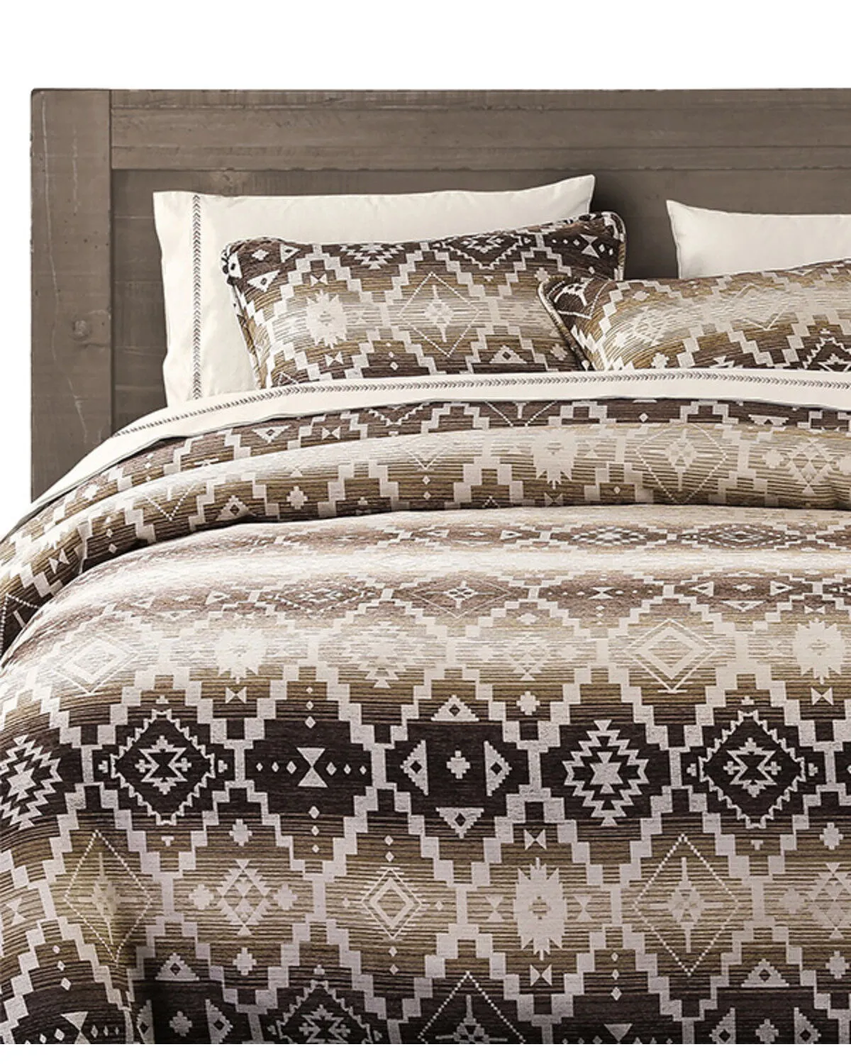 HiEnd Accents Chalet Southwestern Print 3 Piece Duvet Cover Set - King Size