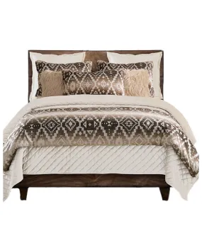 HiEnd Accents Chalet Southwestern Print 3 Piece Duvet Cover Set - King Size