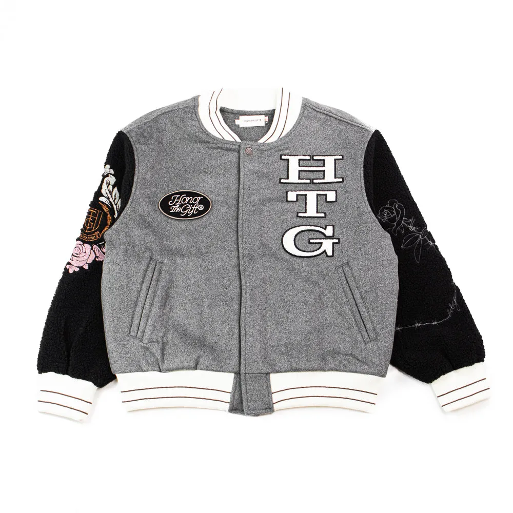 HTG Letterman Jacket (Grey)