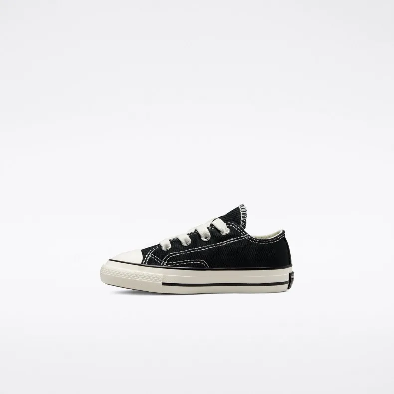 Infant Converse All Star Chuck Taylor 70 Ox 1V Easy-On 'Vintage Canvas' (Black/White/Egret)