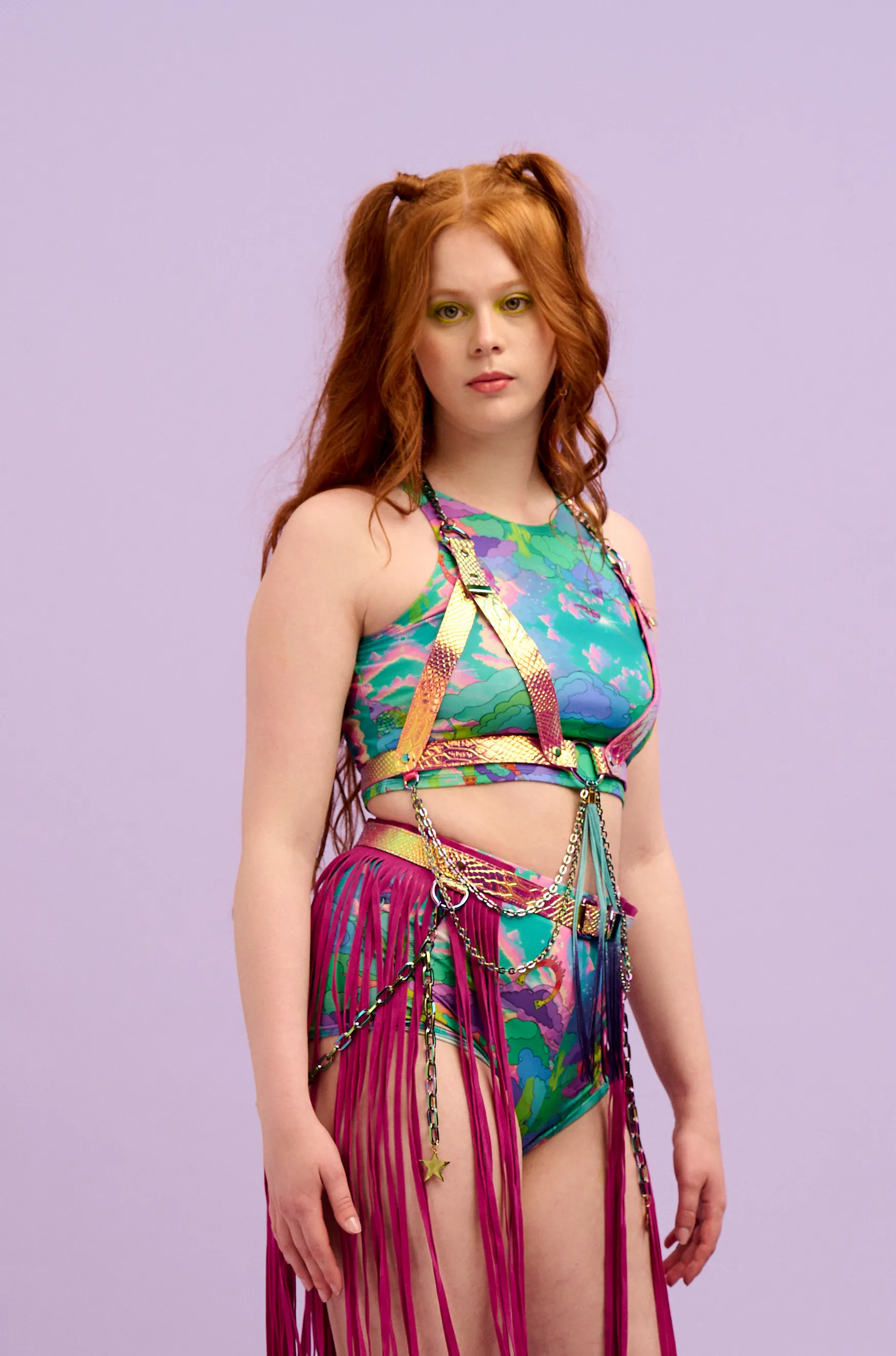 Intergalactic Rodeo Sleeveless Crop Top